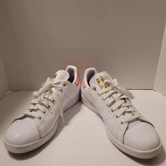 Adidas Stan Smith Sneaker White/Pink/Green/Blue/Yellow Lace up Closure Size 10 - Picture 6 of 13